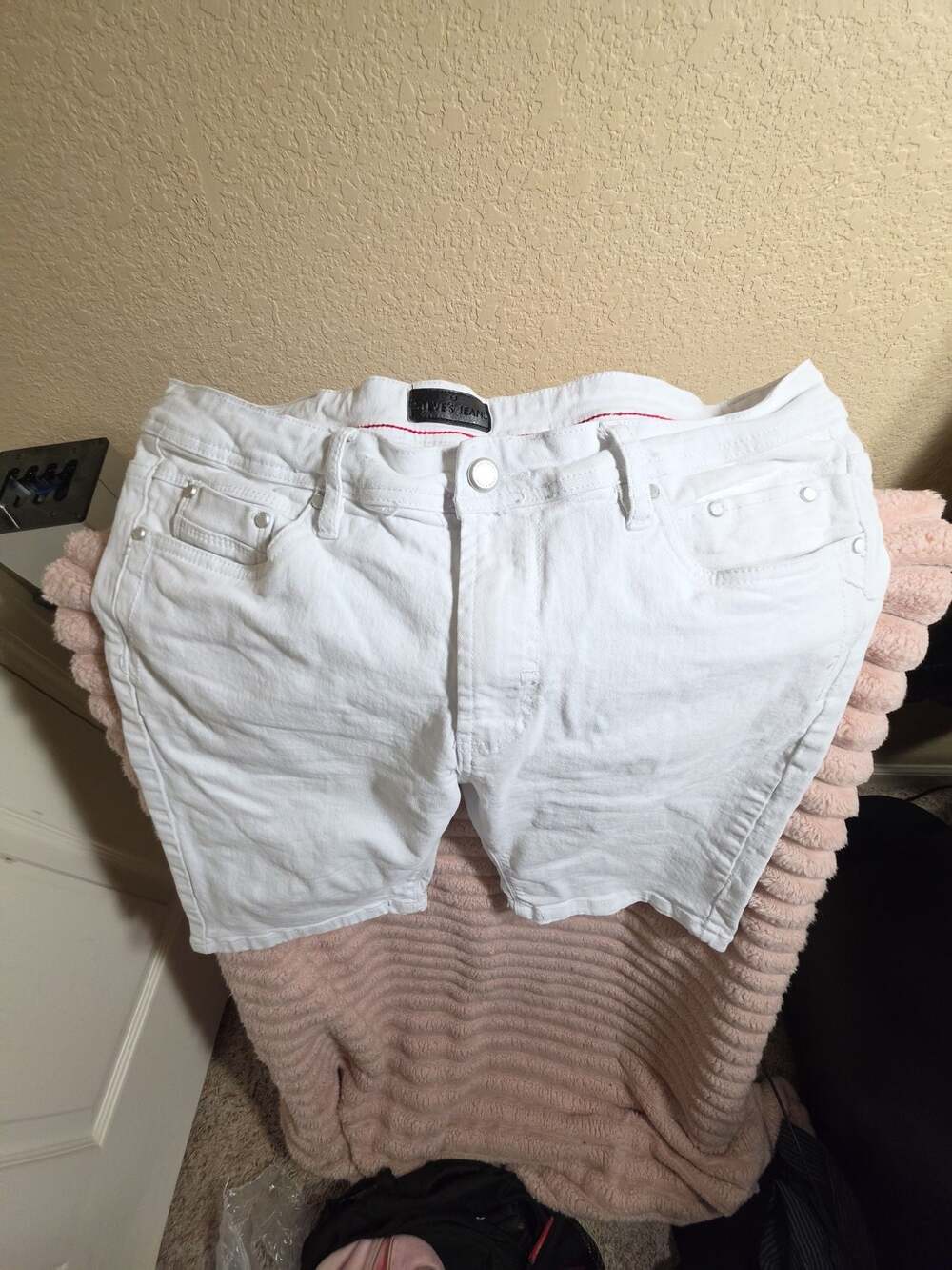 Steve's Jeans White Denim Shorts Size 34